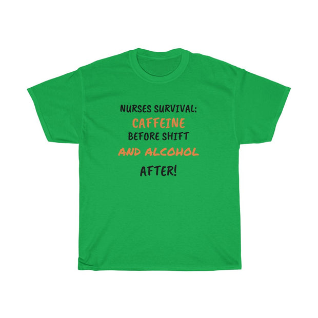 "First Caffeine" Unisex Cotton Tee