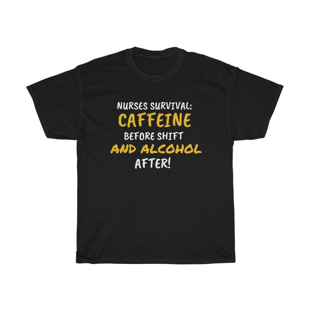 "First Caffeine" Unisex Cotton Tee