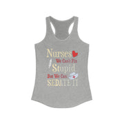 "Sedate them" Women's Ideal Racerback Tank
