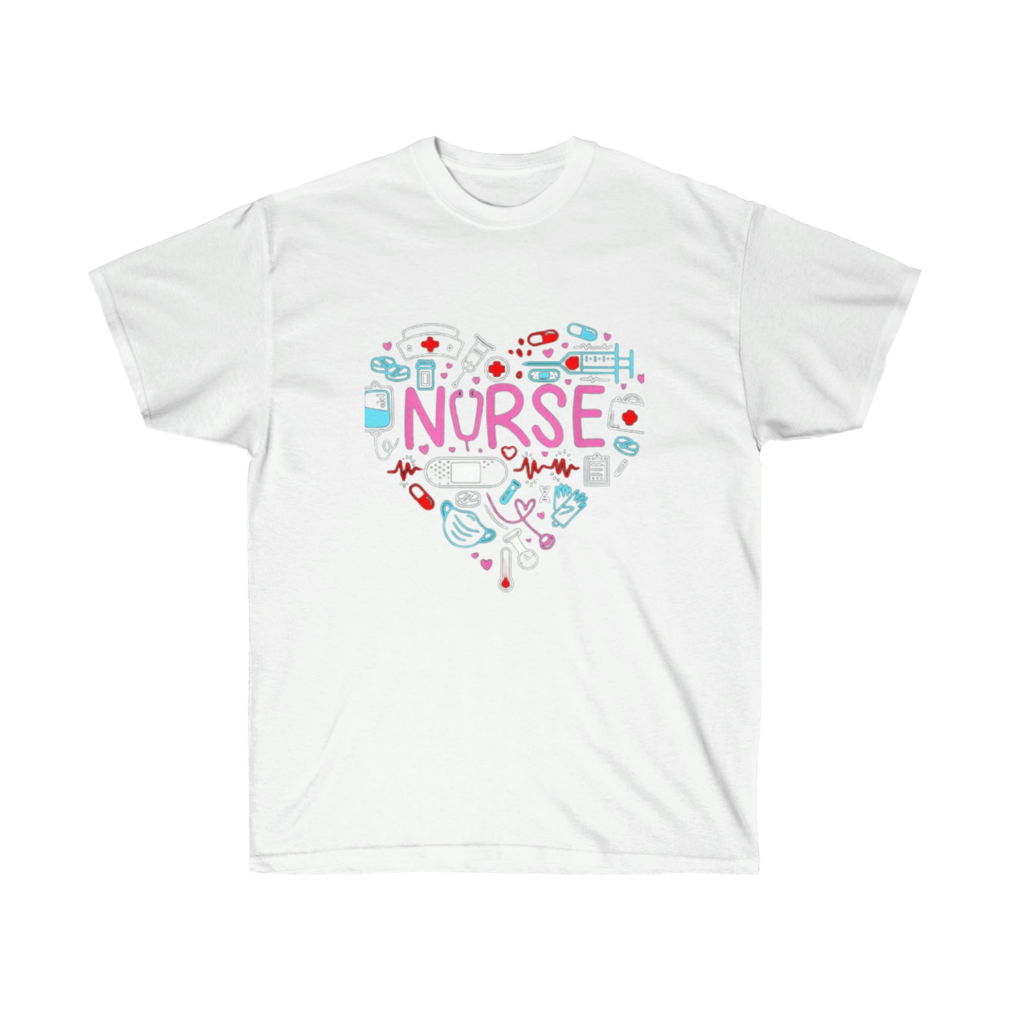 "Nurse Heart" Unisex Ultra Cotton Tee